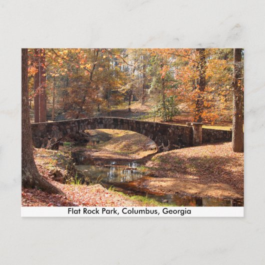 Flat Rock Park Columbus Georgia Post Card Briefkaart (Voorkant)