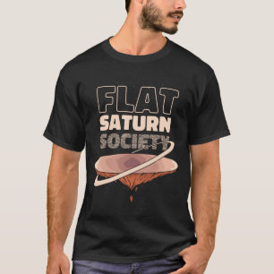 Flat Saturn Genootschap - Wetenschappelijk ontwerp T-shirt