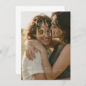 Flat Save The Date Card (Voorkant / Achterkant)