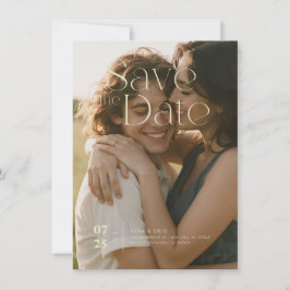 Flat Save The Date Card