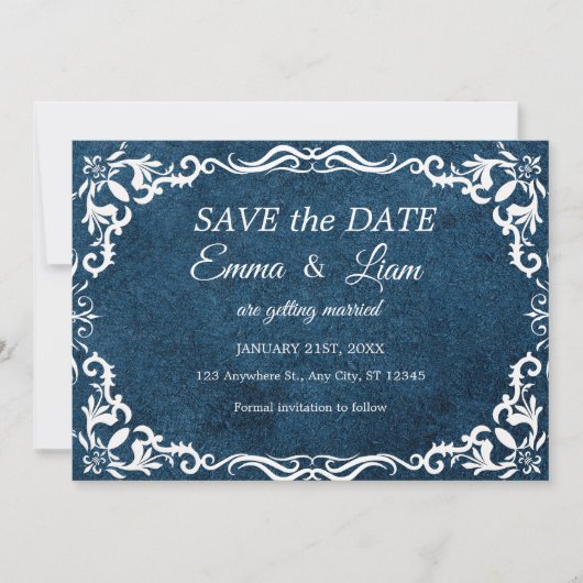 Flat Save The Date Card (Voorkant)
