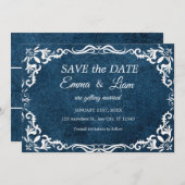 Flat Save The Date Card (Voorkant / Achterkant)