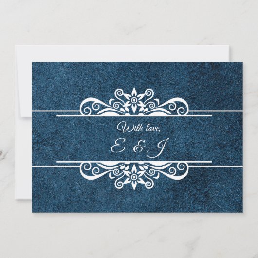 Flat Save The Date Card (Achterkant)