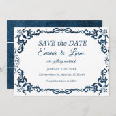 Flat Save The Date Card (Voorkant / Achterkant)