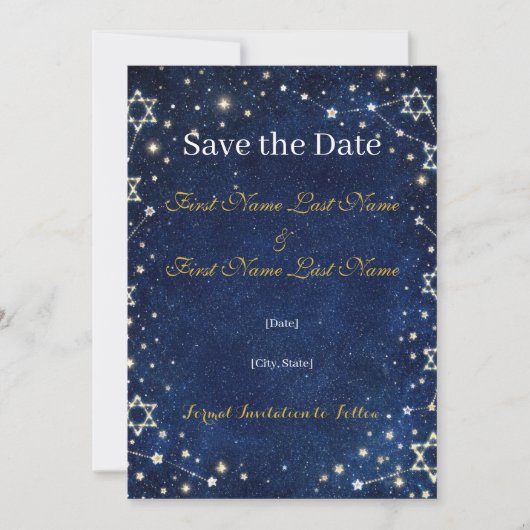 Flat Save The Date Card (Voorkant)