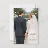 Flat Save The Date Card (Achterkant)