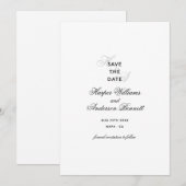 Flat Save The Date Card (Voorkant / Achterkant)