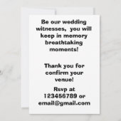 Flat Save The Date Card Wedding  (Achterkant)