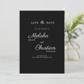 Flat Save The Date kaart voor een bruiloft. (Staand voorkant)