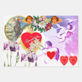 FLAT SHEET CADEAUVERPAKKING RETRO VALENTIJNSDAG ON INPAKPAPIER VEL (Voorkant 2)