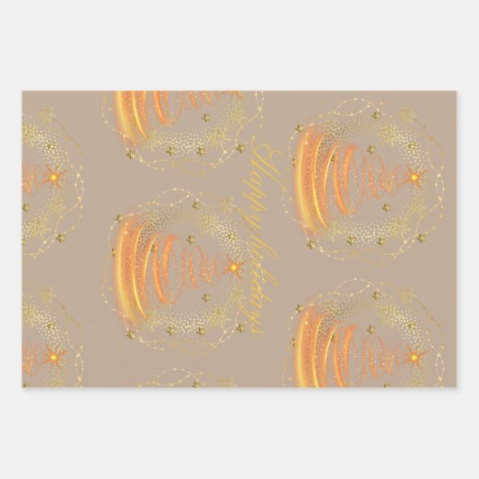 Flat Sheet Set van 3 Inpakpapier Vel (Voorkant)