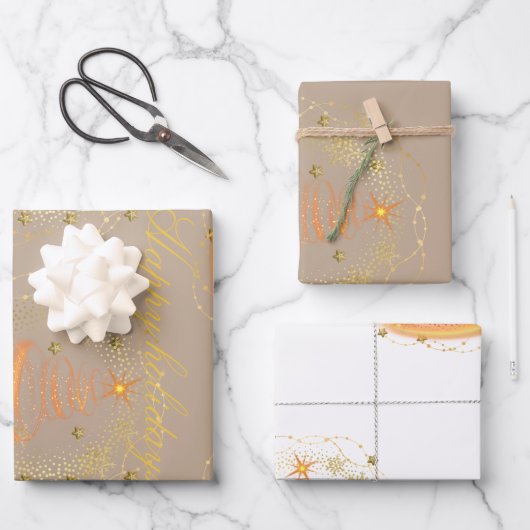 Flat Sheet Set van 3 Inpakpapier Vel (Voorkant)