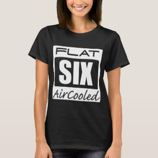 Flat six Aircooled porsche engine inspireert turbo T-shirt