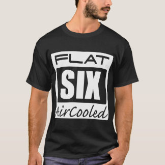 Flat six Aircooled porsche engine inspireert turbo T-shirt