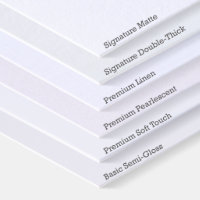 Flat Size 5" x 7" Papier Matte Enveloppen Wit