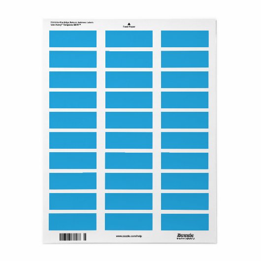 Flat Sky Blue Achtergrond Textuur voor Digitaal Etiket (Full Sheet)