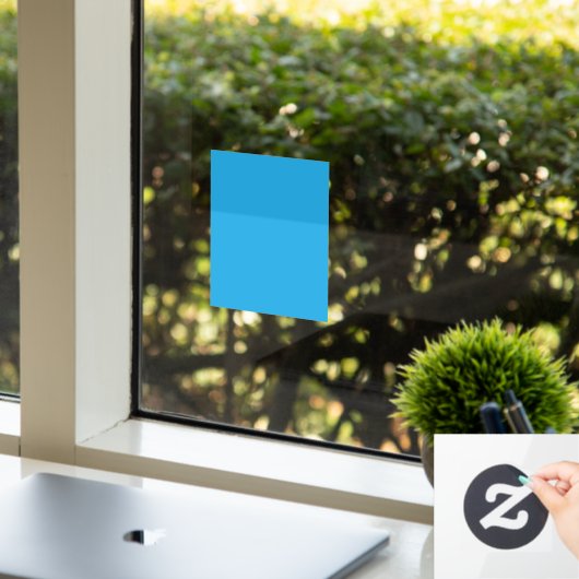 Flat Sky Blue Achtergrond Textuur voor Digitaal Raamsticker (Kantoor)