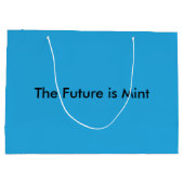 Flat Sky Blue Background for Web & Print Groot Cadeauzakje (Achterkant)