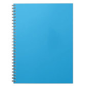 Flat Sky Blue Background for Web & Print Notitieboek (Voorkant)