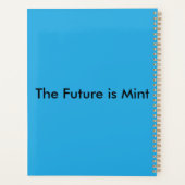 Flat Sky Blue Background for Web & Print Planner (Achterkant)