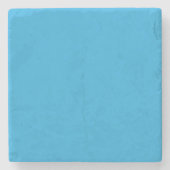 Flat Sky Blue Background for Web & Print Stenen Onderzetter (Voorkant)
