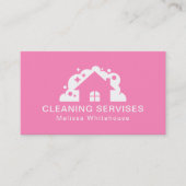 Flat Slank Modern Cleaning Services Visitekaartje (Voorkant)