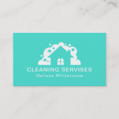 Flat Slank Modern Cleaning Services Visitekaartje (Voorkant)