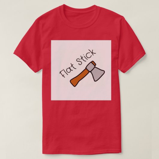 Flat stick t-shirt (Design voorkant)