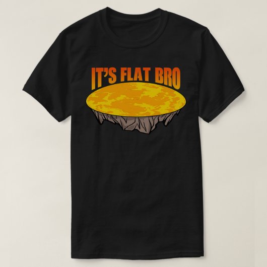 Flat Sun Gift Funny Flat Earth Lover Mannen Flat S T-shirt (Design voorkant)