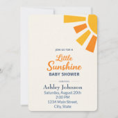 Flat Sun Minimal Style Kaart (Voorkant)