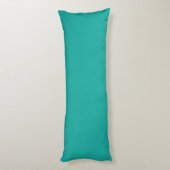 Flat Teal Background – Back-to-School Texture Lichaamskussen (Achterkant (Verticaal))