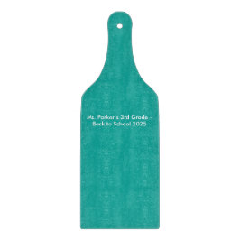 Flat Teal Background – Back-to-School Texture Snijplank