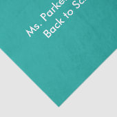 Flat Teal Background – Back-to-School Texture Tissuepapier (Detail)