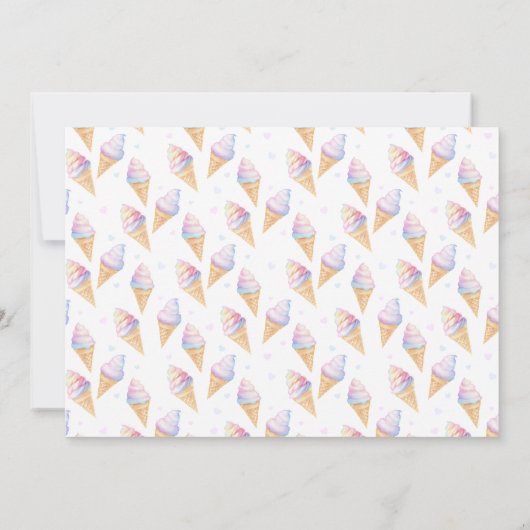 Flat Thank You Card 3e verjaardag. Bedankkaart (Achterkant)