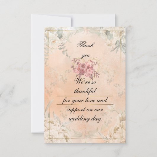 Flat Thank You Card Bedankkaart (Voorkant)