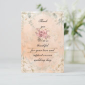 Flat Thank You Card Bedankkaart (Staand voorkant)