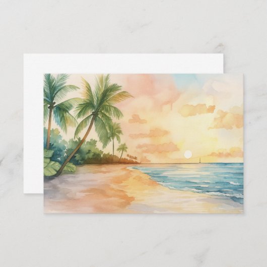 Flat Thank You Card Bedankkaart (Voorkant / Achterkant)