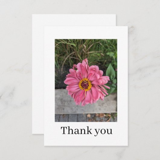 Flat Thank You Card Bedankkaart (Voorkant / Achterkant)