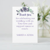 Flat Thank You Card Bedankkaart (Staand voorkant)