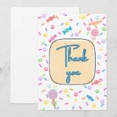 Flat Thank You Card Bedankkaart (Voorkant / Achterkant)