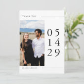 Flat Thank You Card Bedankkaart (Staand voorkant)