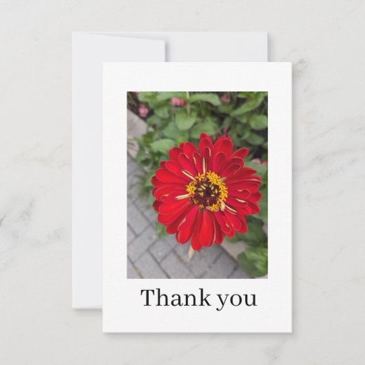 Flat Thank You Card Bedankkaart (Voorkant)