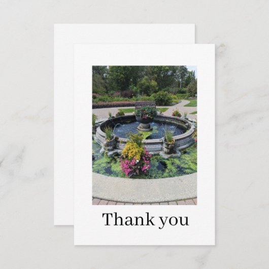 Flat Thank You Card Bedankkaart (Voorkant / Achterkant)