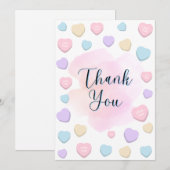 Flat Thank You Card Bedankkaart (Voorkant / Achterkant)