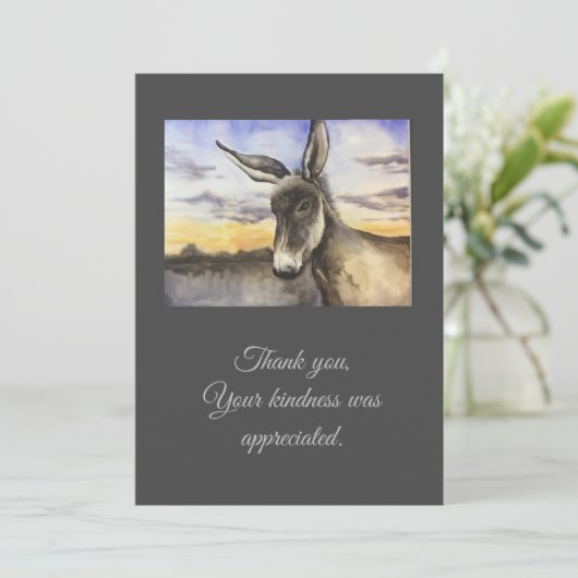 Flat Thank You Card Bedankkaart (Staand voorkant)