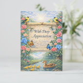 Flat Thank You Card Bedankkaart (Staand voorkant)