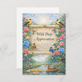 Flat Thank You Card Bedankkaart (Voorkant / Achterkant)