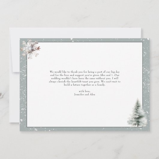 Flat Thank You Card Bedankkaart (Achterkant)