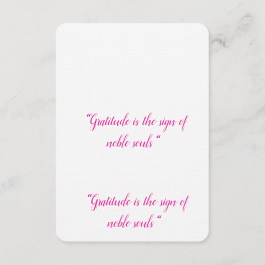 Flat Thank You Card, trendinng usa Bedankkaart (Achterkant)