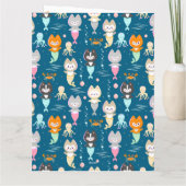 Flat Thank You Card voor de 3e verjaardag. Bedankkaart (Achterkant)